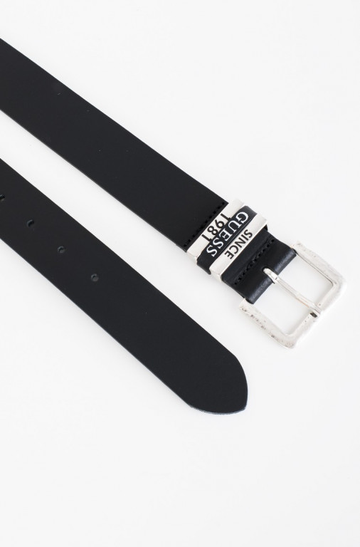 GUESS pánský černý kožený pásek č.2