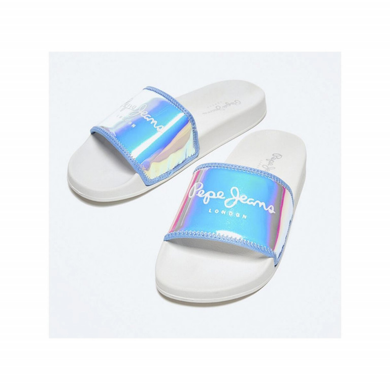 Pepe Jeans dámské metalické pantofle SLIDER CORNY č.1