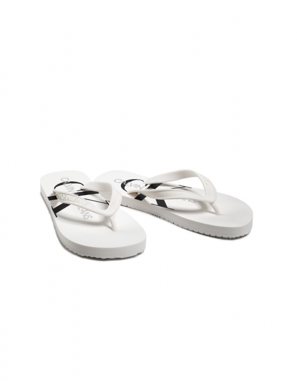 Calvin Klein dámské bílé žabky BEACH SANDAL MONOGRAM TPU č.1