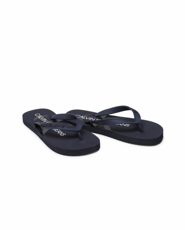 Calvin Klein dámské modré žabky BEACH SANDAL MONOGRAM TPU č.1