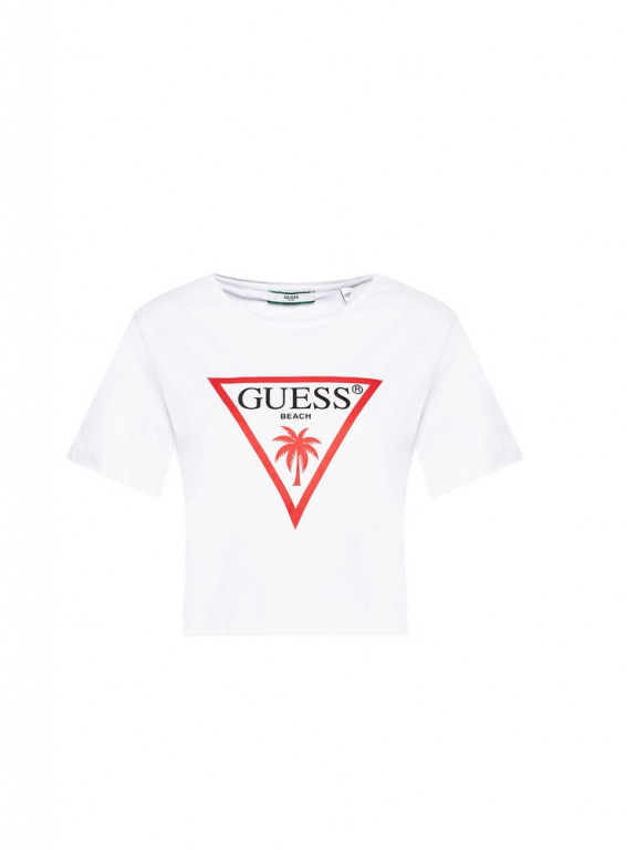 GUESS dámský bílý crop top CROPPED TOP č.1