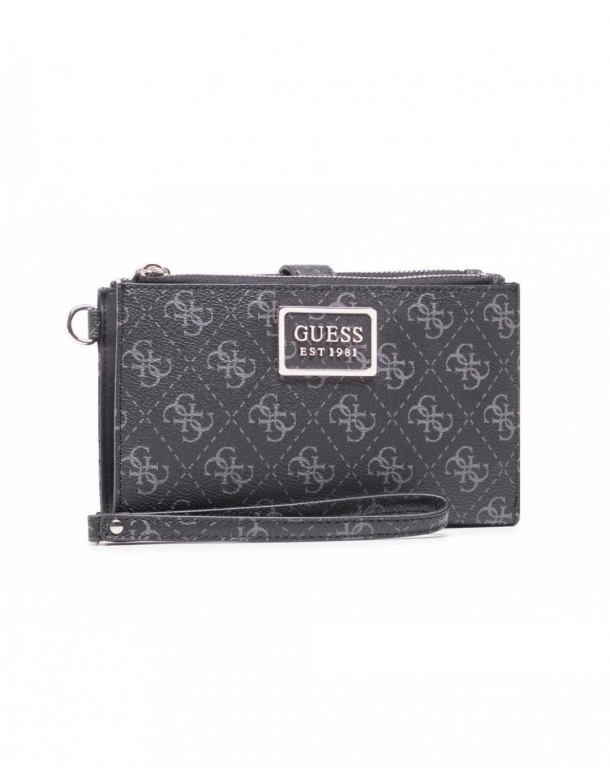 GUESS dámská velká černá peněženka TYREN č.1