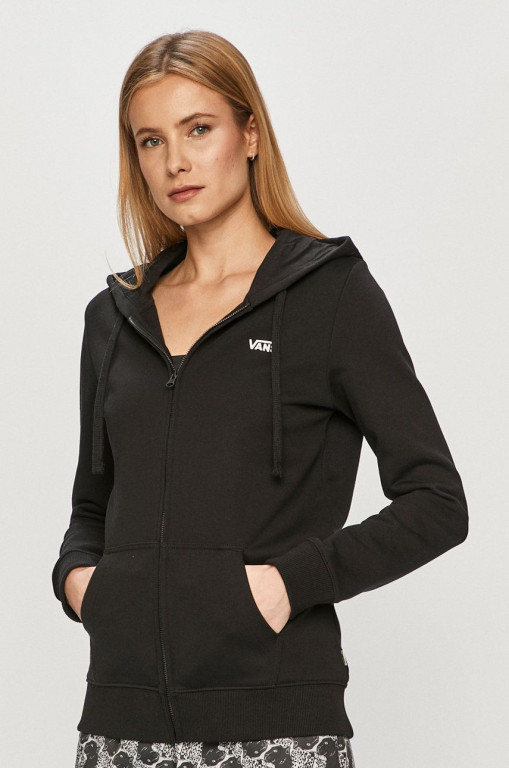 VANS dámská černá mikina CLASSIC V ZIP HOODIE č.1