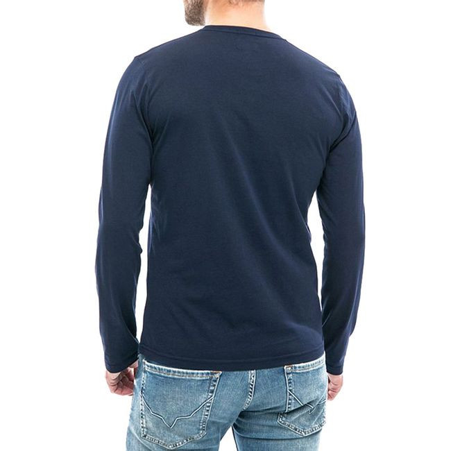Pepe Jeans pánské tmavě modré tričko s dlouhým rukávem EGGO LONG č.2
