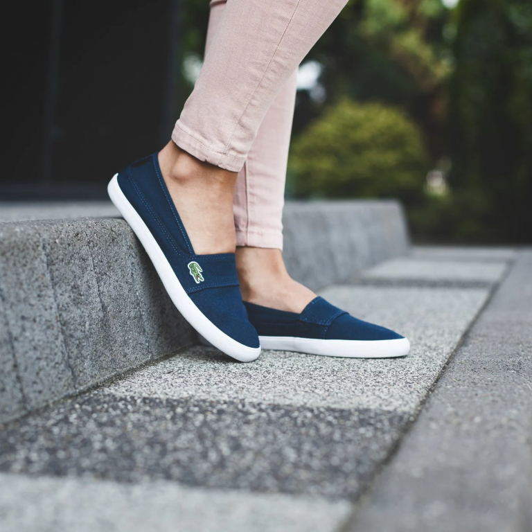 LACOSTE dámské modré nazouváky MARICE č.3