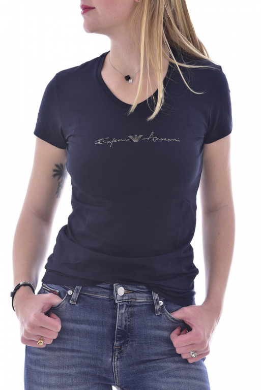 Emporio Armani dámské tmavě modré tričko č.1