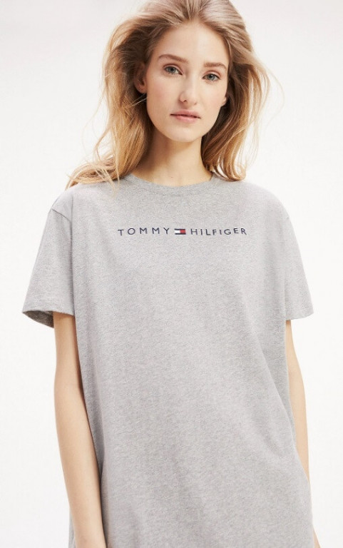 Tommy Hilfiger dámská šedá noční košile RN DRESS HALF SLEEVE č.1