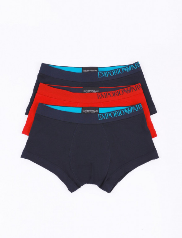 Emporio Armani pánské barevné boxerky - 3 ks v balení č.1