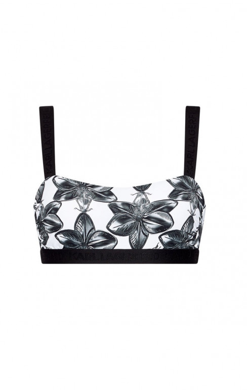 Karl Lagerfeld dámský bílý bikiny top ORCHID č.1