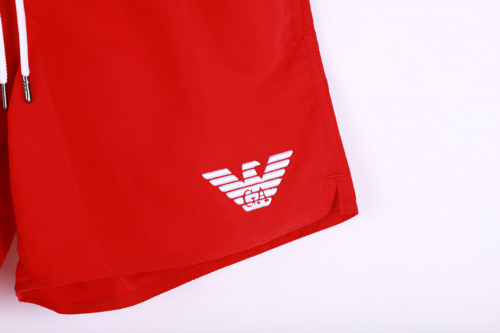 EMPORIO ARMANI pánské červené plavky č.2