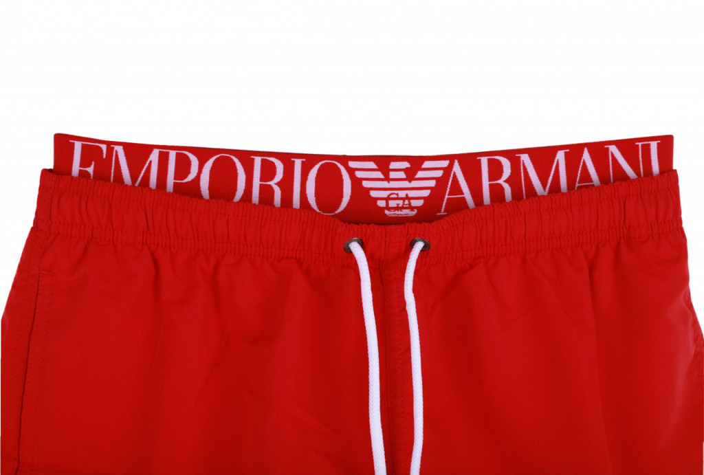 EMPORIO ARMANI pánské červené plavky č.3