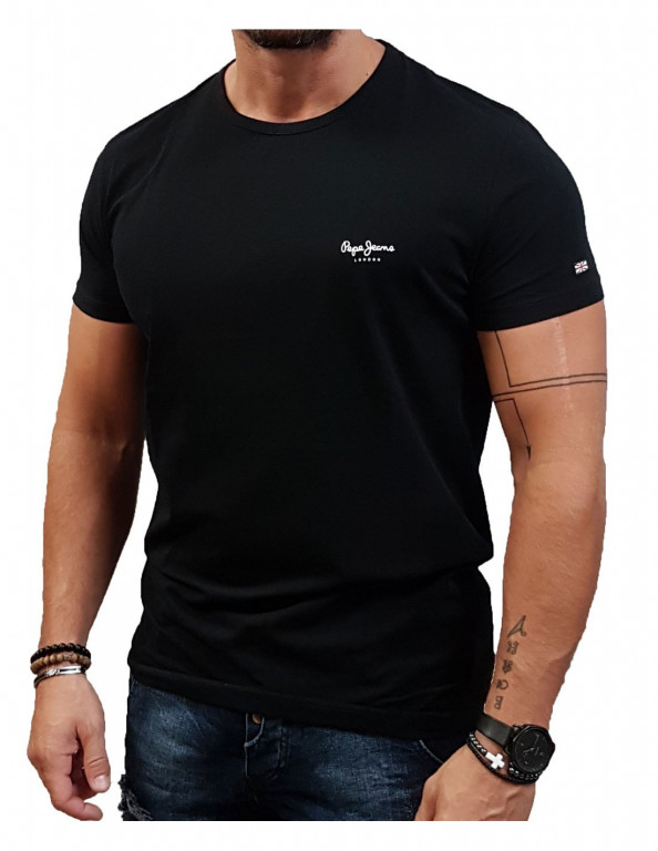 Pepe Jeans pánské černé tričko ORIGINAL BASIC 3 č.1