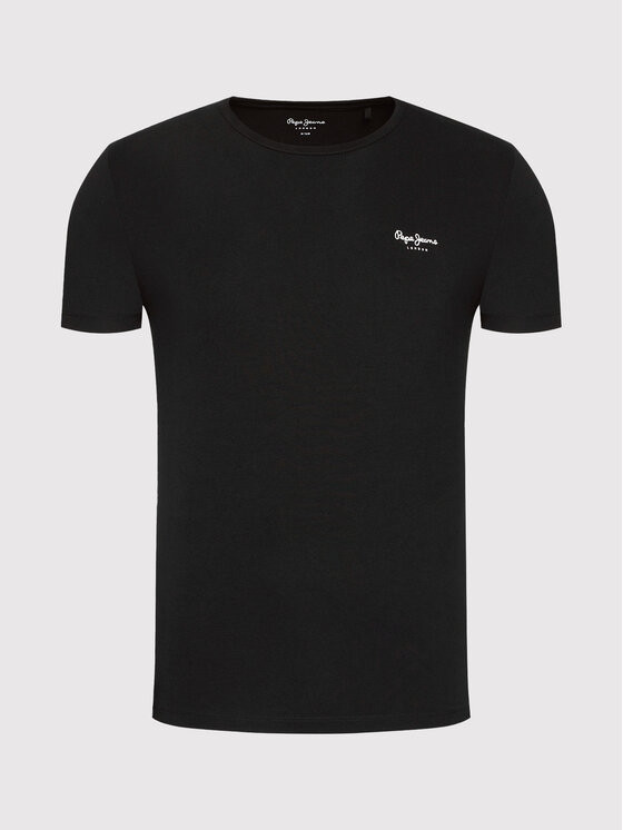 Pepe Jeans pánské černé tričko ORIGINAL BASIC 3 č.3