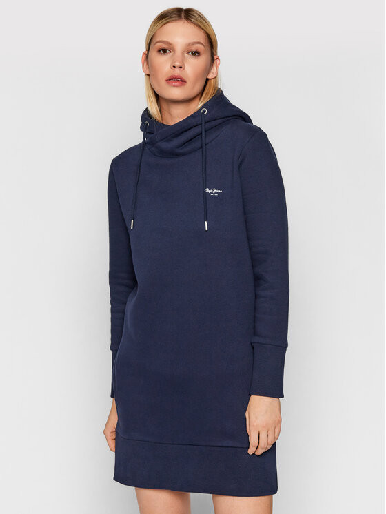Pepe Jeans dámské tmavě modré mikinové šaty GISELA č.2