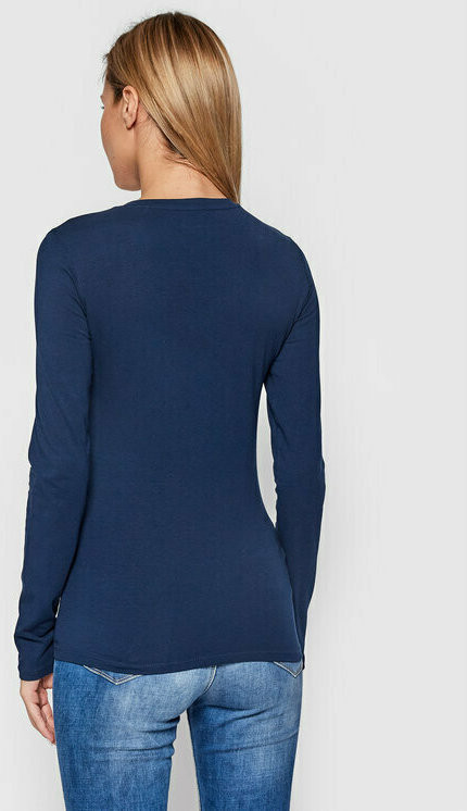 GUESS dámské tmavě modré tričko s dlouhým rukávem IRADI č.2