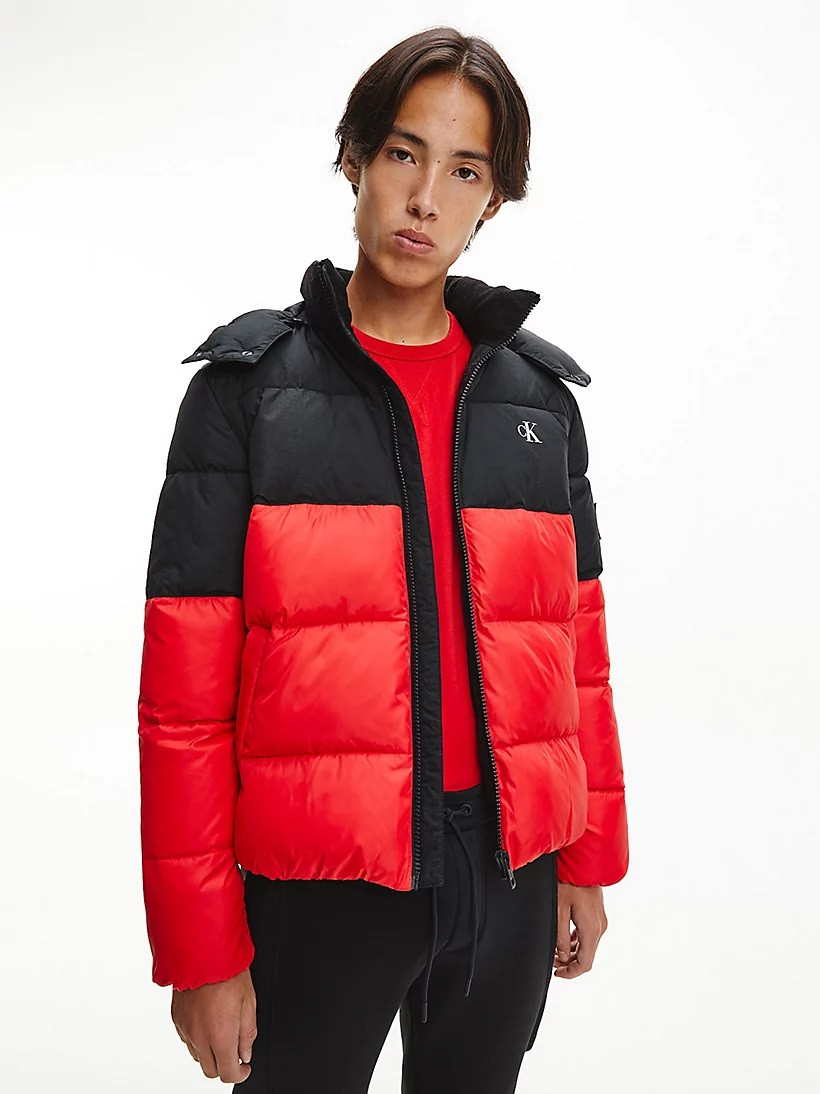 bunda COLORBLOCK HOODED PUFFER | sixty 